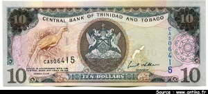 10 Dollars Armoirie & Oiseau * *