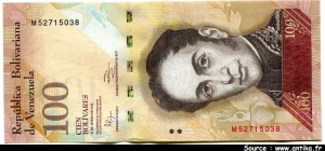 100 Bolivares Simon Bolivar * * * * * * PROMO