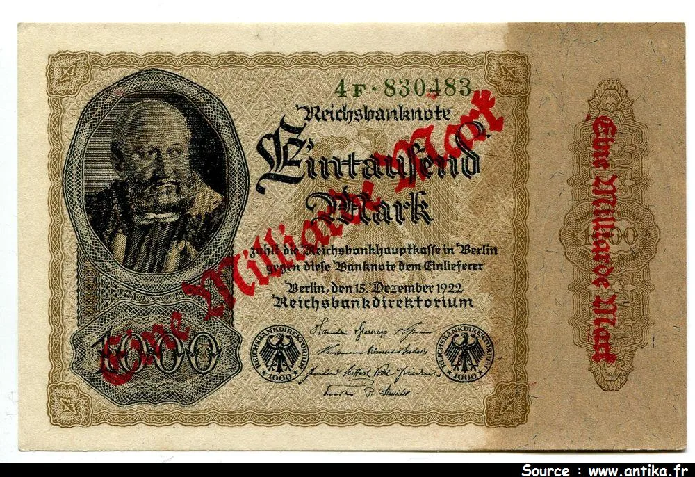 1 Milliarde Mark S/ 1000 Mark J.Hertz