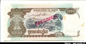 1000 Riels Temples SPECIMEN