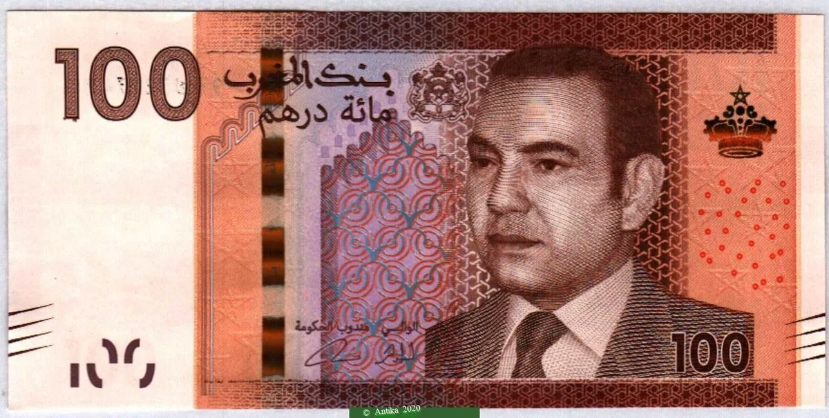 100 Dirhams Mohammed VI