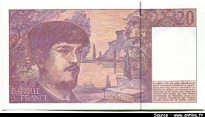 20 FRANCS DEBUSSY - Type 1980 à fil sécurité