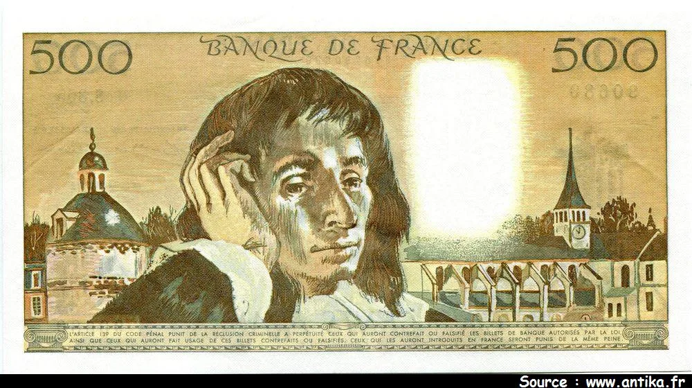 500 FRANCS PASCAL - Type 1968