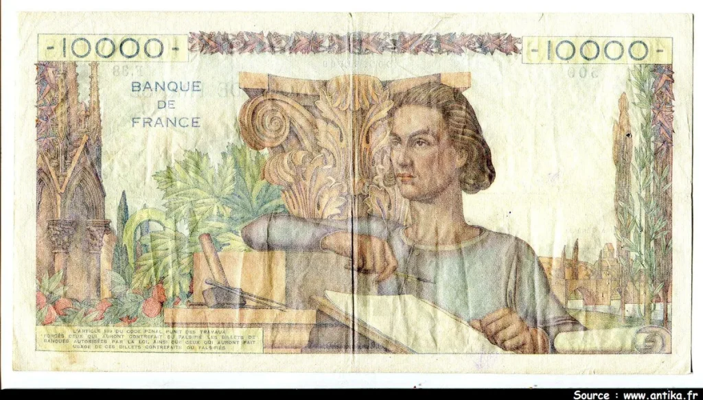 10 000 FRANCS GENIE Français- Type 1945