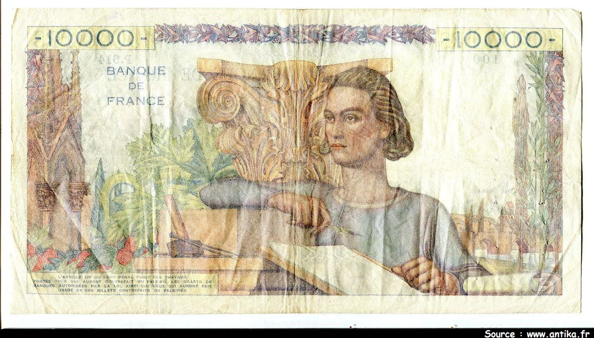 10 000 FRANCS GENIE Français- Type 1945