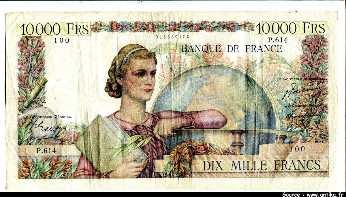 10 000 FRANCS GENIE Français- Type 1945