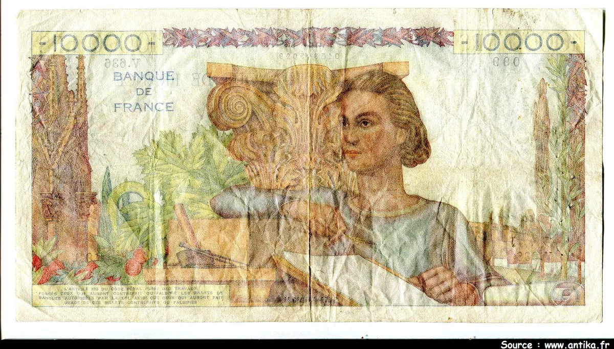 10 000 FRANCS GENIE Français- Type 1945