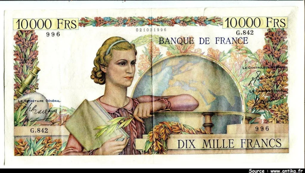 10 000 FRANCS GENIE Français- Type 1945