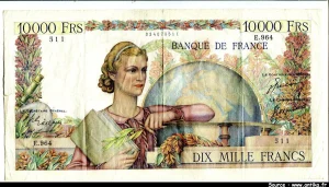 10 000 FRANCS GENIE Français- Type 1945