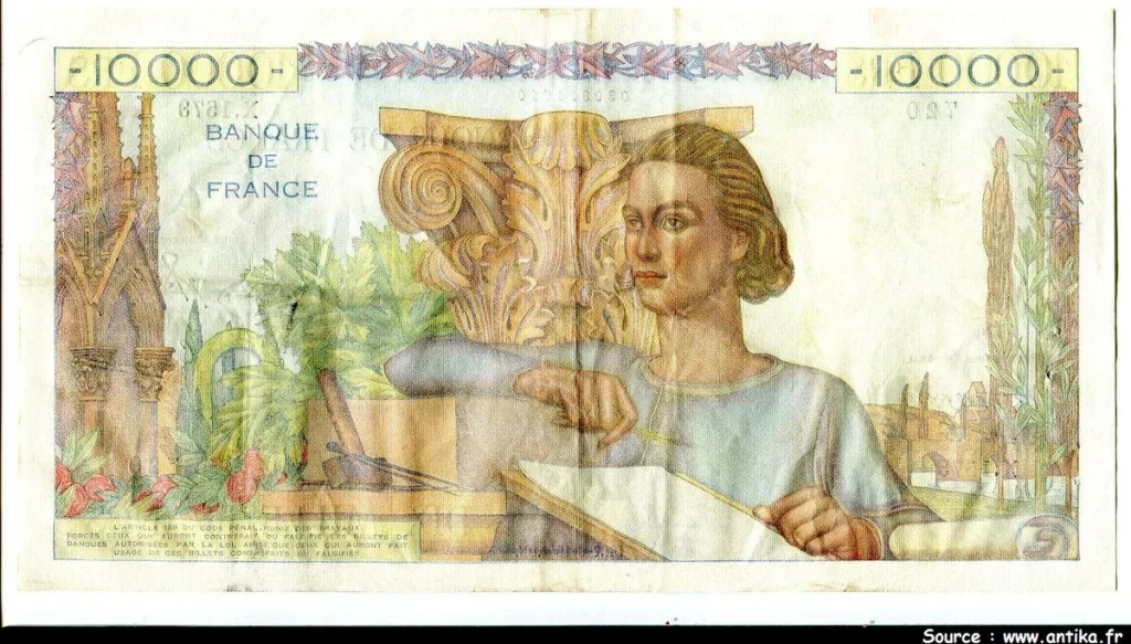 10 000 FRANCS GENIE Français- Type 1945