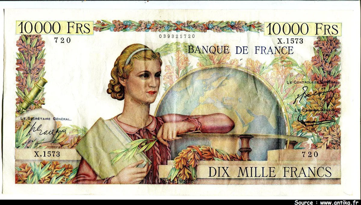 10 000 FRANCS GENIE Français- Type 1945