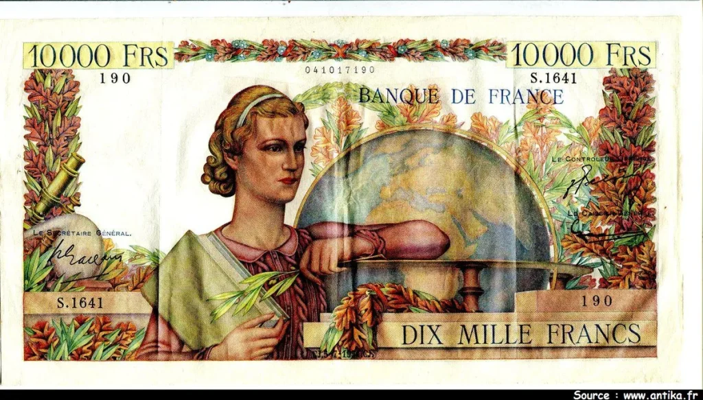 10 000 FRANCS GENIE Français- Type 1945