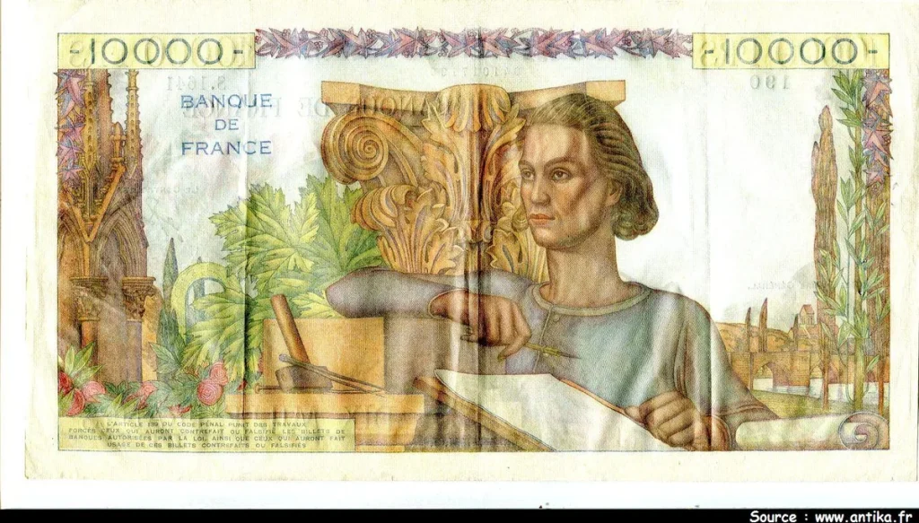 10 000 FRANCS GENIE Français- Type 1945