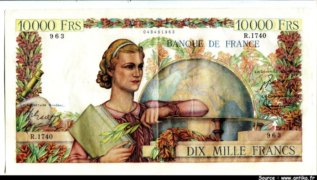 10 000 FRANCS GENIE Français- Type 1945