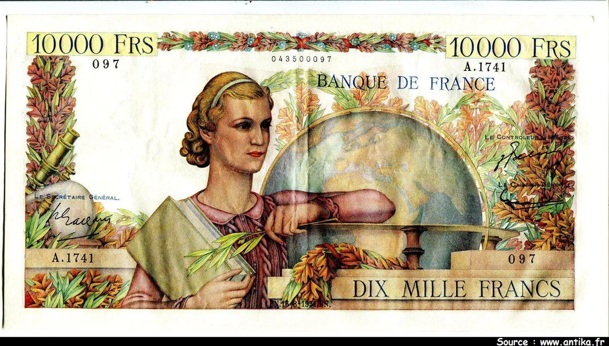 10 000 FRANCS GENIE Français- Type 1945