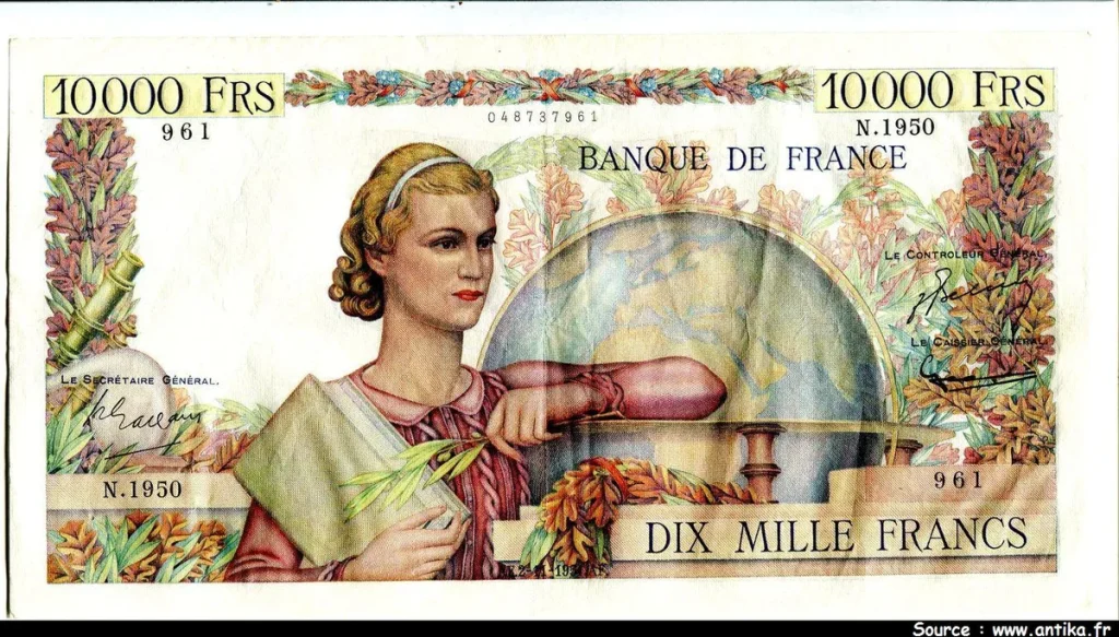 10 000 FRANCS GENIE Français- Type 1945