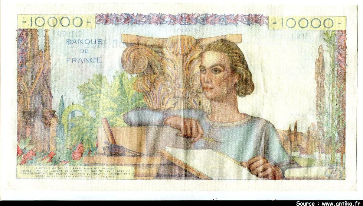 10 000 FRANCS GENIE Français- Type 1945
