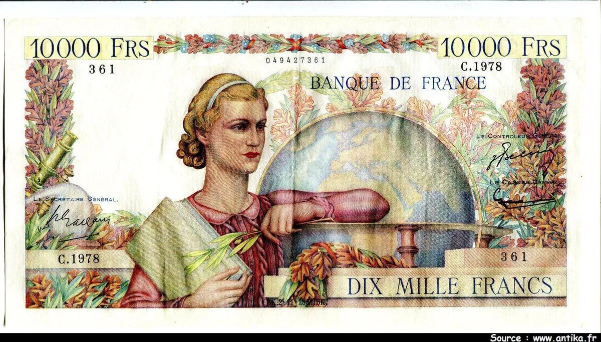 10 000 FRANCS GENIE Français- Type 1945