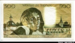 500 FRANCS PASCAL - Type 1968