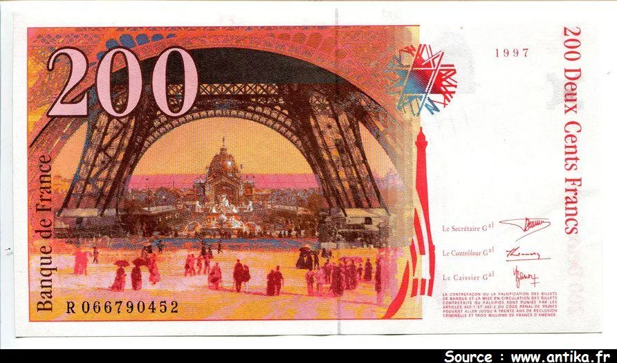 200 FRANCS EIFFEL - Type 1995