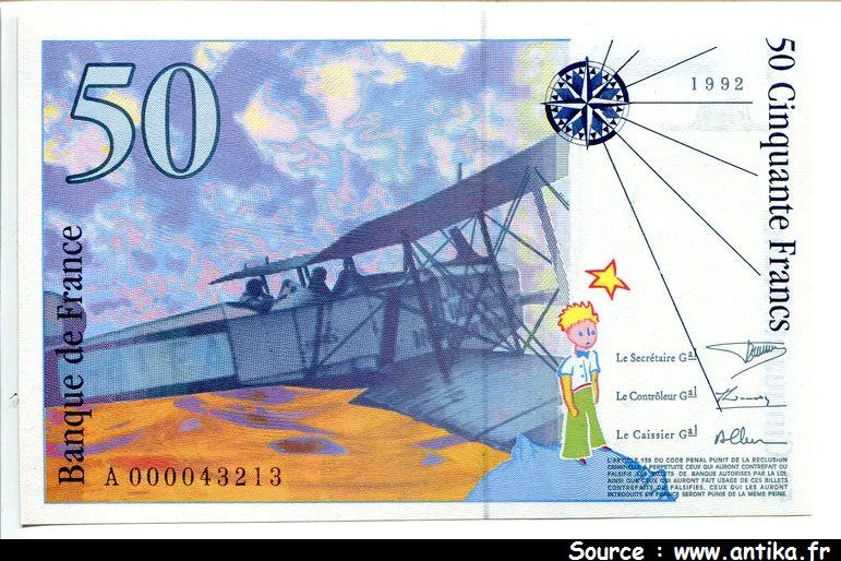 50 FRANCS SAINT-EXUPERY - Type 1992