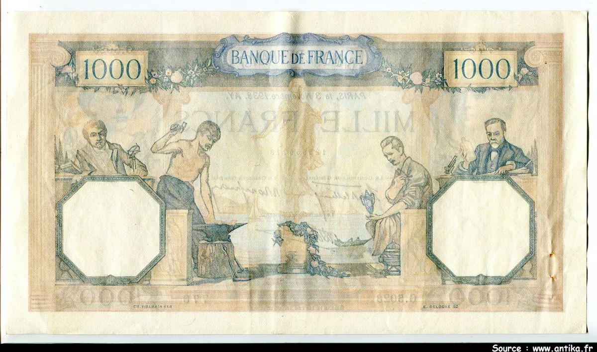 1000 FRANCS CERES & MERCURE - Type 1927 modifié