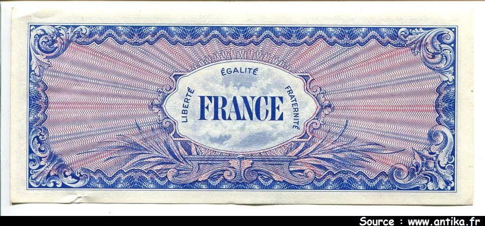 100 FRANCS Verso "France"
