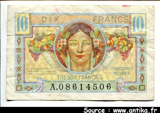 10 FRANCS "Trésor Français"
