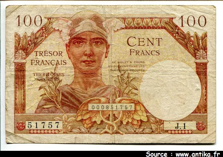 100 FRANCS "Trésor Français"