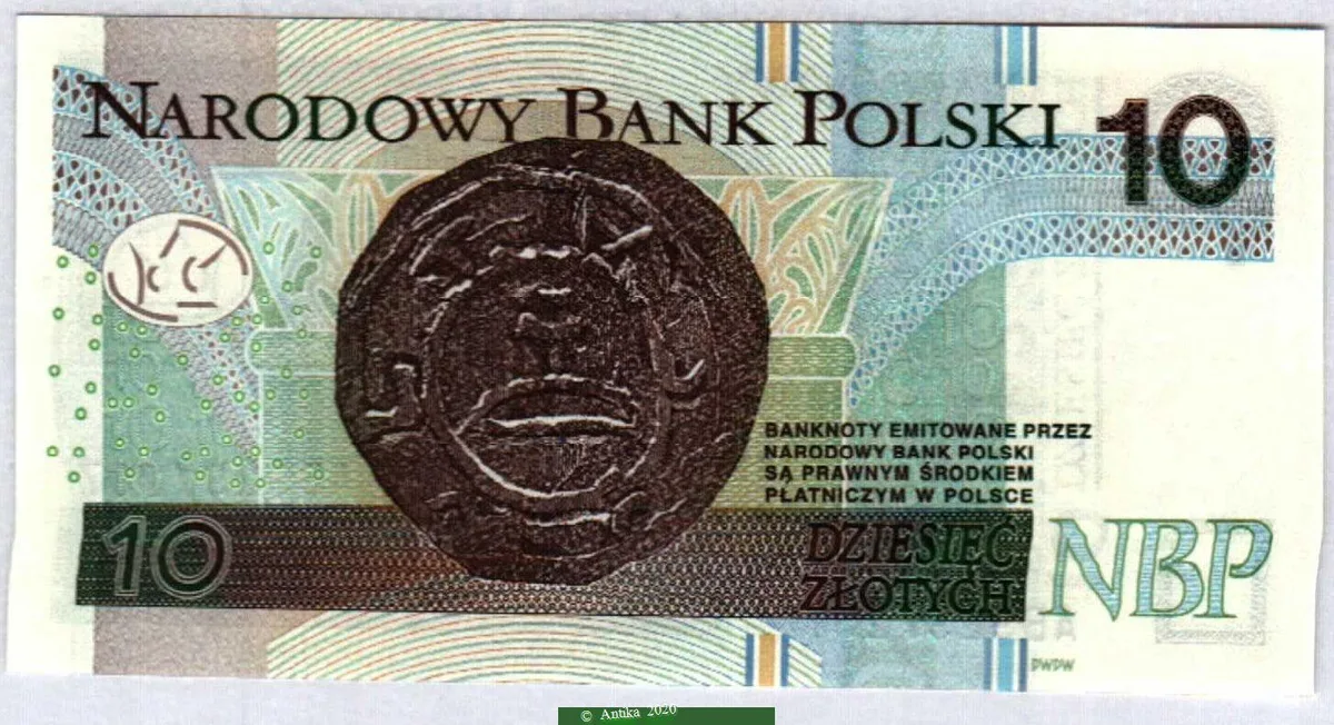 10 Zlotych Roi Mieszko Ier * * *