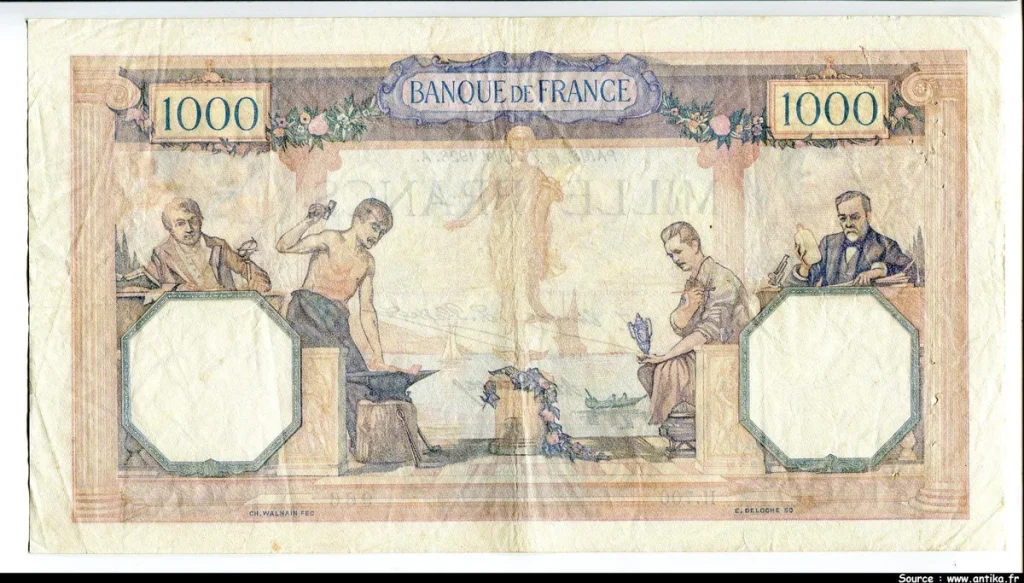 1000 FRANCS CERES & MERCURE - Type 1927