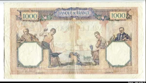 1000 FRANCS CERES & MERCURE - Type 1927