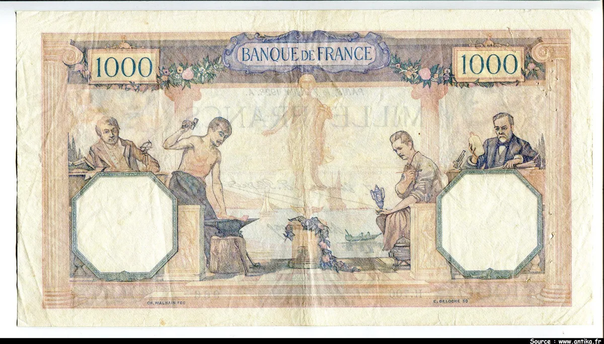 1000 FRANCS CERES & MERCURE - Type 1927
