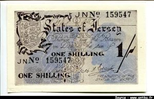 1 Shilling Marron gris (Déchirure coin gauche inf sinon Neuf)