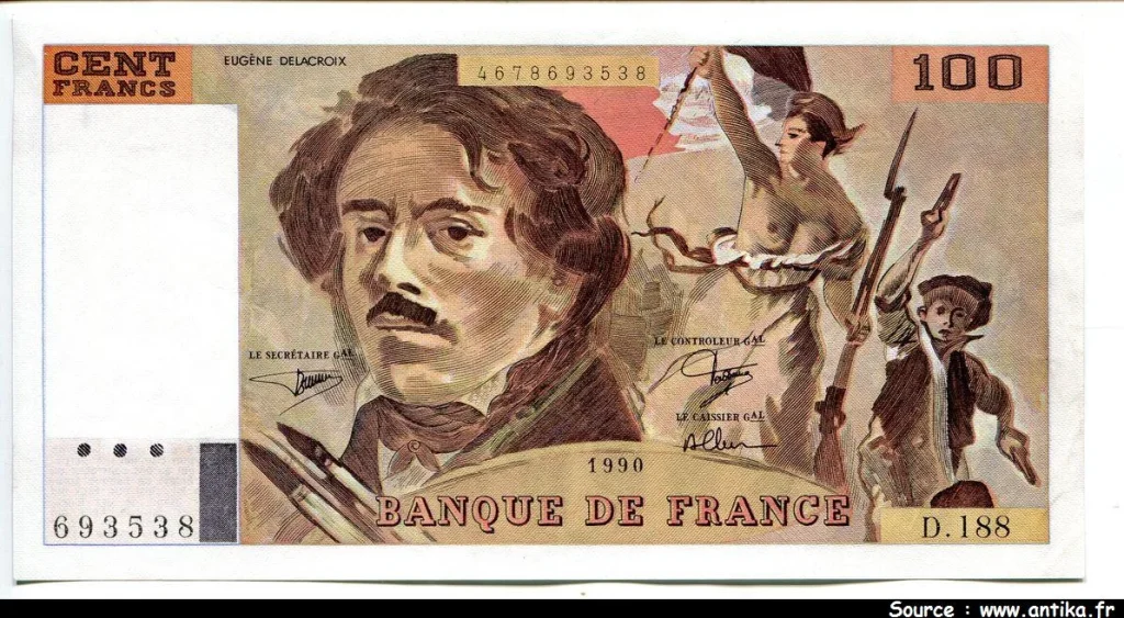 100 FRANCS DELACROIX - Type 1978 "imprimé en continu"