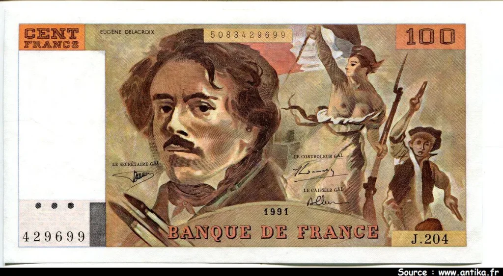 100 FRANCS DELACROIX - Type 1978 "imprimé en continu"