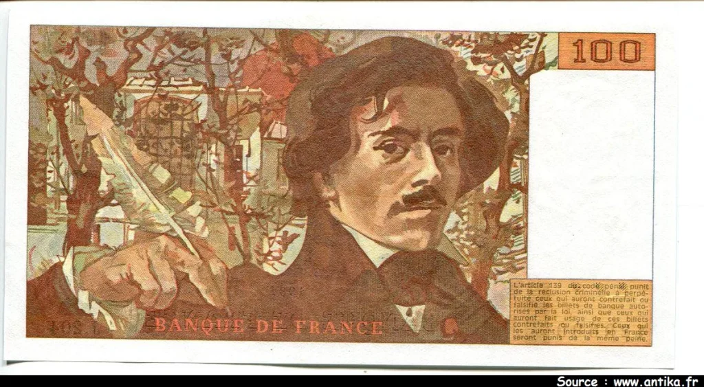 100 FRANCS DELACROIX - Type 1978 "imprimé en continu"