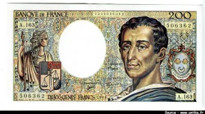 200 FRANCS MONTESQUIEU - Type 1981 modifié