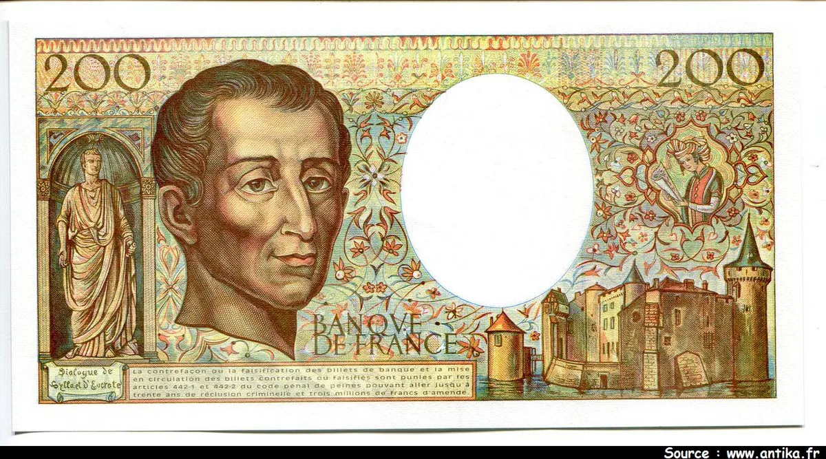 200 FRANCS MONTESQUIEU - Type 1981 modifié
