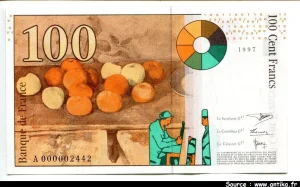 100 FRANCS CEZANNE -Type 1997