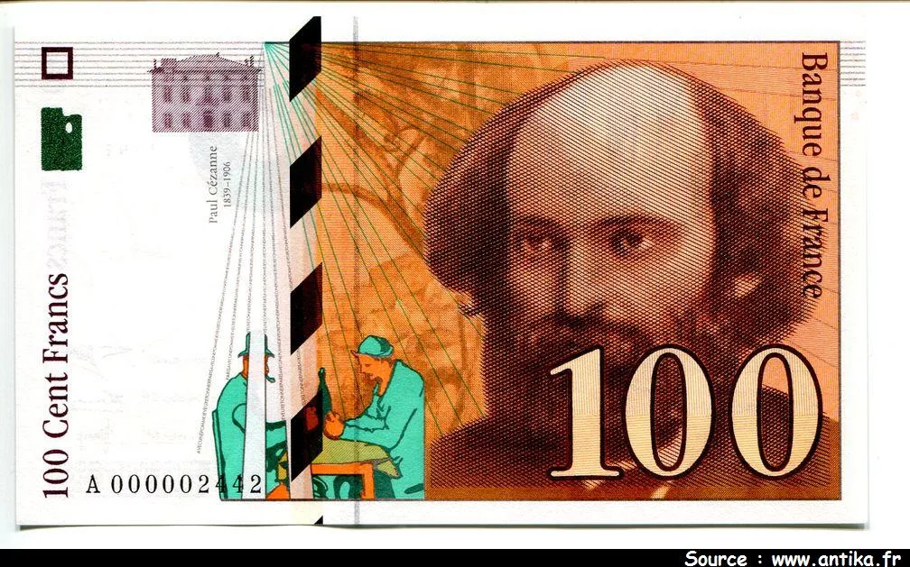 100 FRANCS CEZANNE -Type 1997