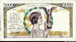 5000 FRANCS VICTOIRE - Type 1934
