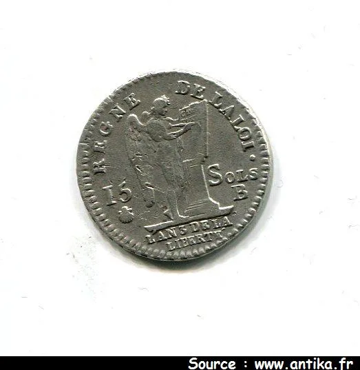 15 SOLS FRANCOIS, An 3 à 5 LOUIS XVI