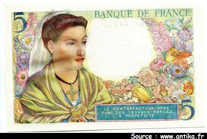 5 FRANCS BERGER - Type 1943