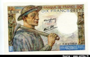 10 FRANCS MINEUR - type 1941