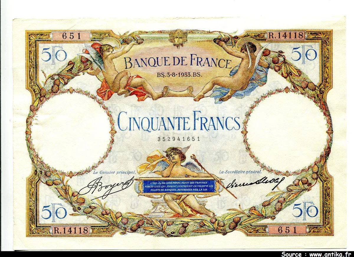 50 FRANCS LOM - Type 1927 Modifié