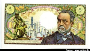 5 FRANCS PASTEUR - Type 1966