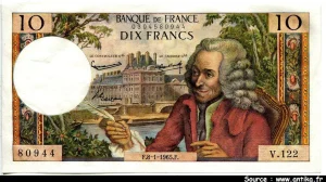10 FRANCS VOLTAIRE - Type 1963