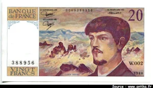 20 FRANCS DEBUSSY - Type 1980
