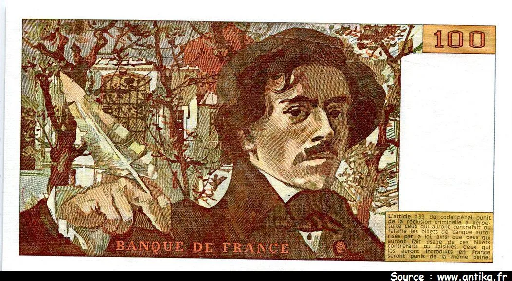 100 FRANCS DELACROIX - Type 1978 modifié